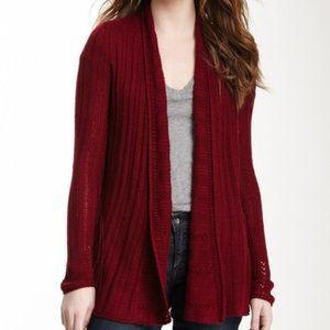 Lucky Brand Red Knit Cardigan Sweater NWOT